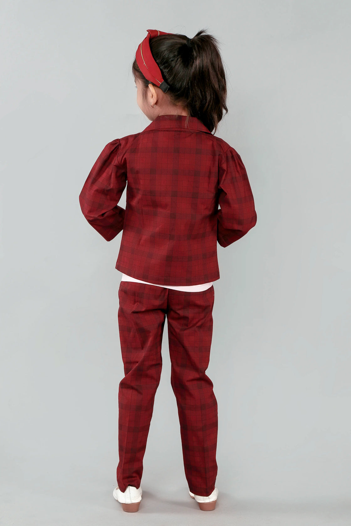 Eurynome Kidswear Girls—REDFIRE Black Rose series features a handmade center rose, crafting a bold, simple, and powerful noir statement for ages 3–9 .