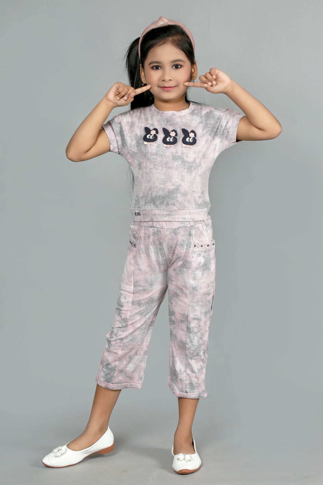 FANCY TIE DYE CHECKS PANT & TOP
