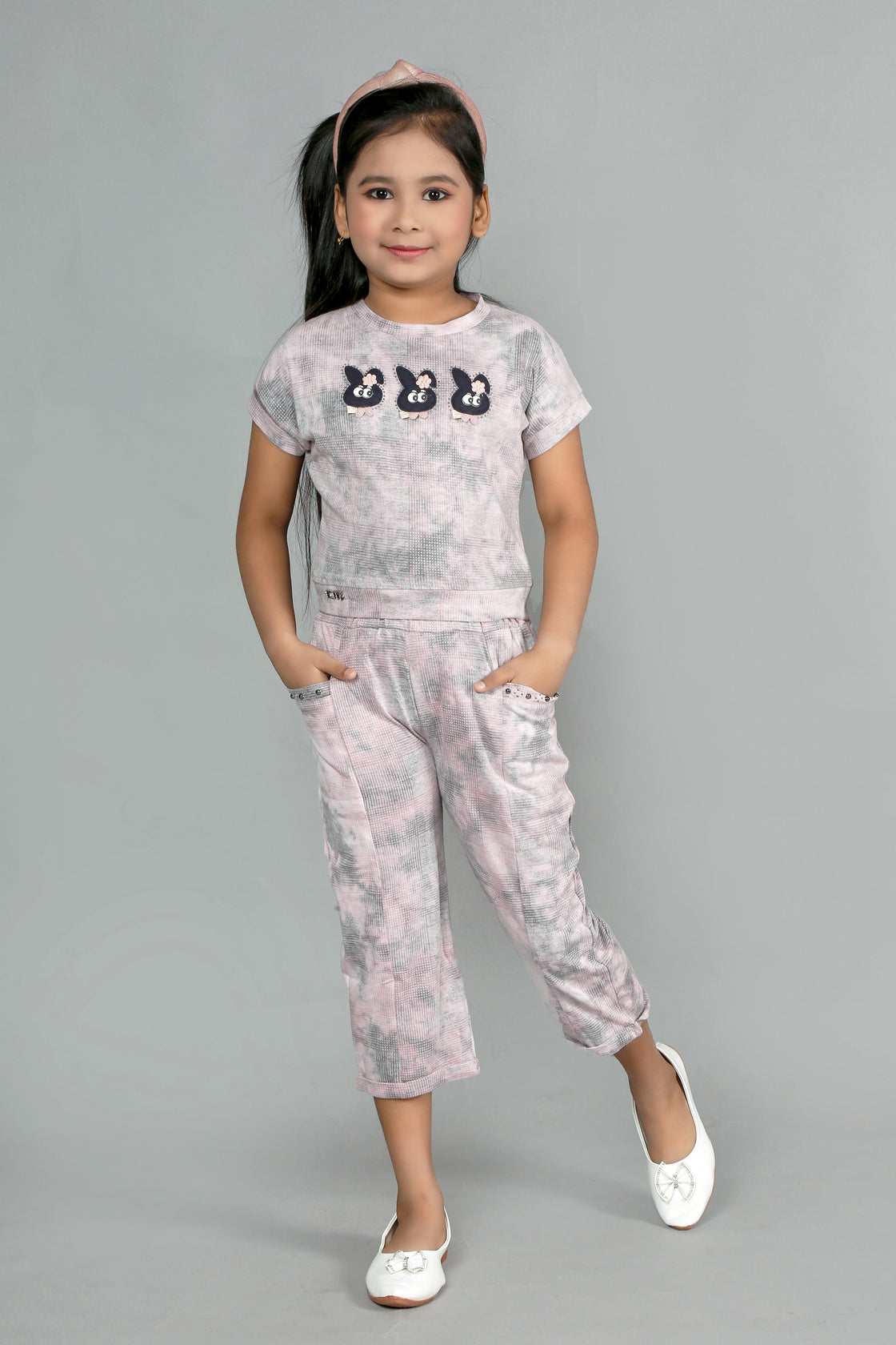 FANCY TIE DYE CHECKS PANT & TOP