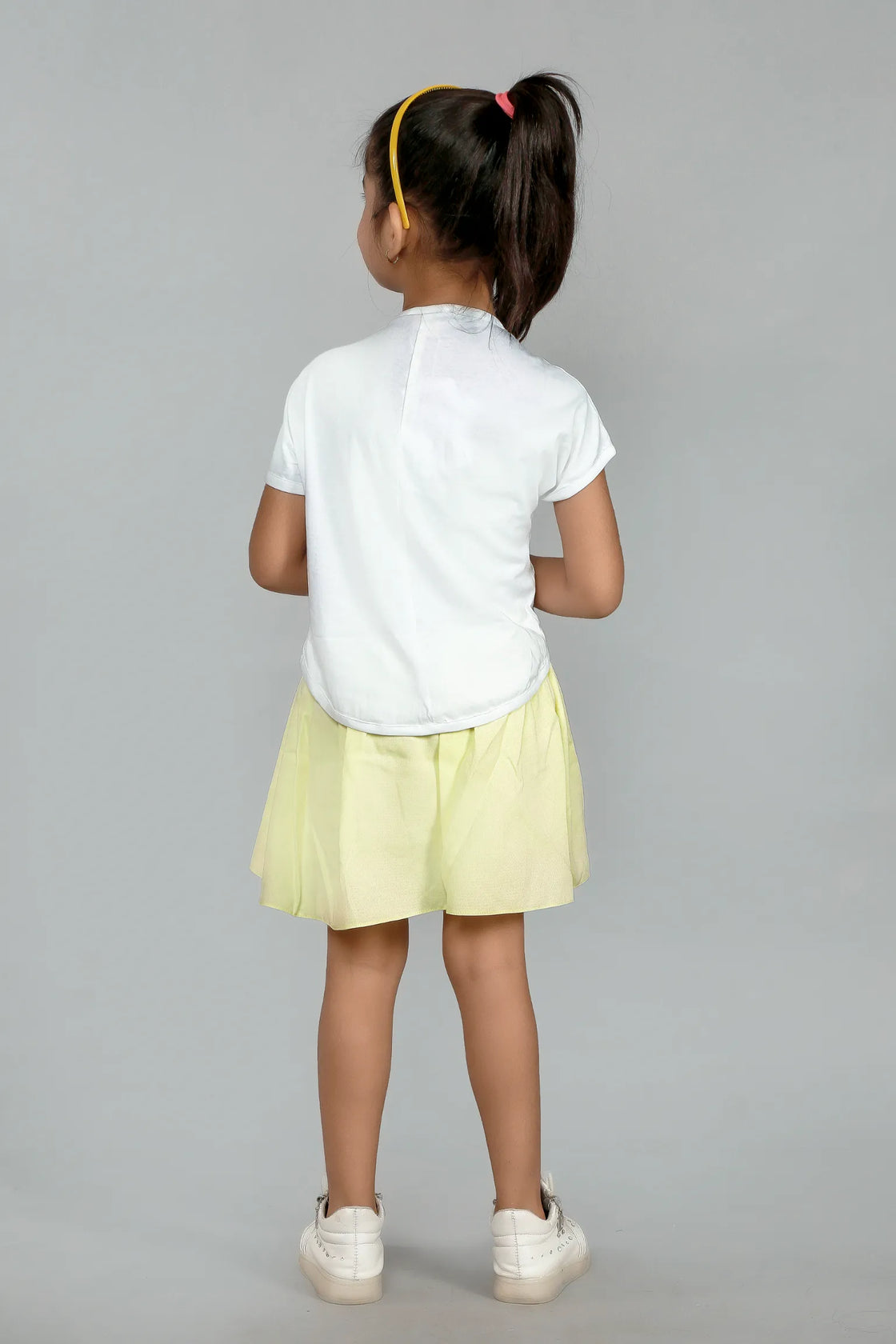 Eurynome Kidswear Girls – Swinging Girl Mini Skirt Set, Textured Pastel Skirt with Inner, Handcrafted Swing Top, Playful & Comfy Ages 3-6.