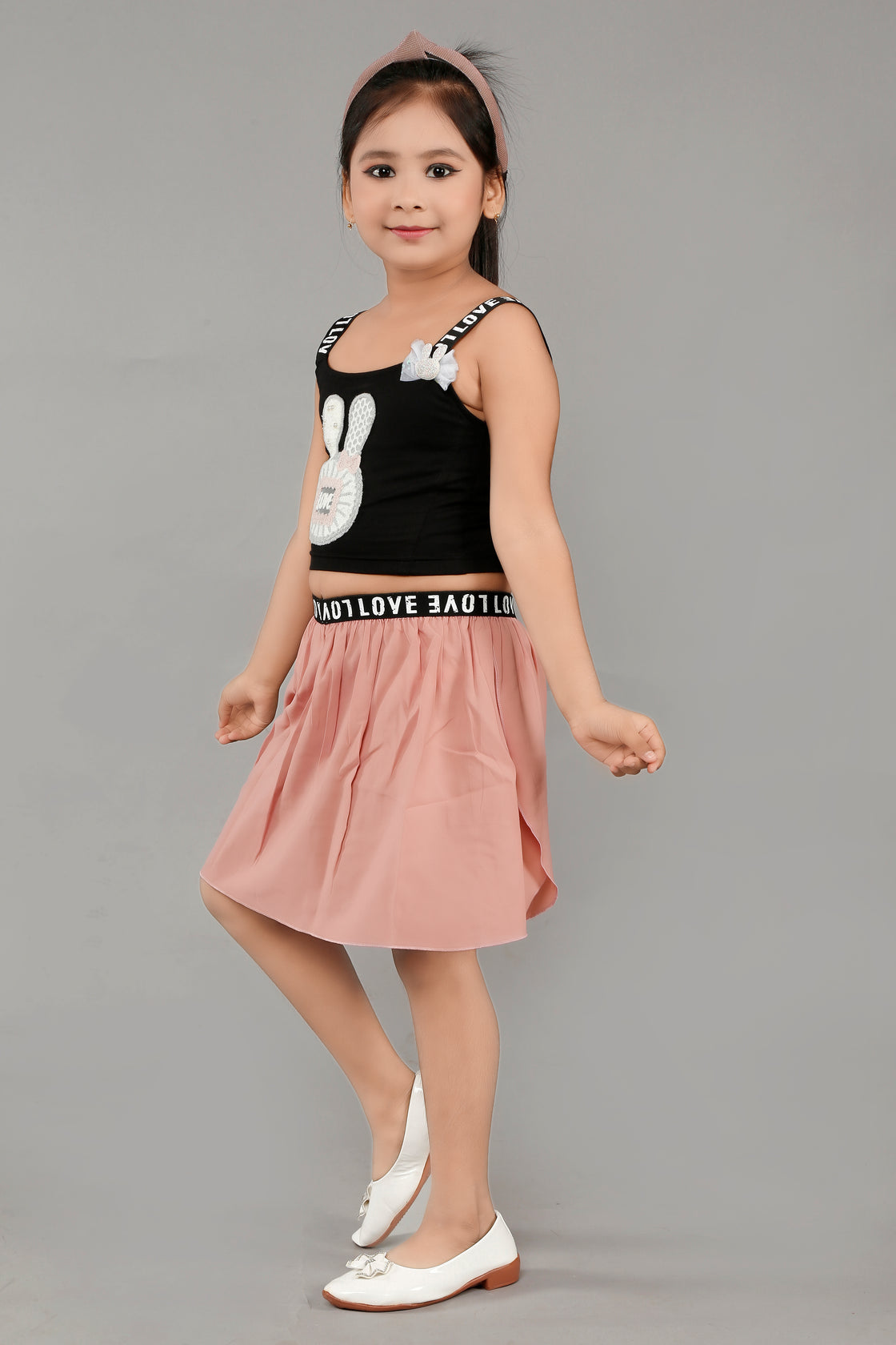 TEDDY CROP TOP AND SKIRT