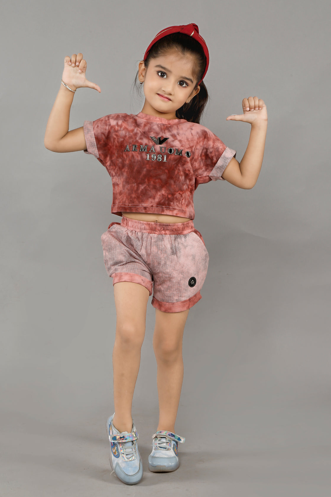 TIE DYE DIVA HOT PANT SET