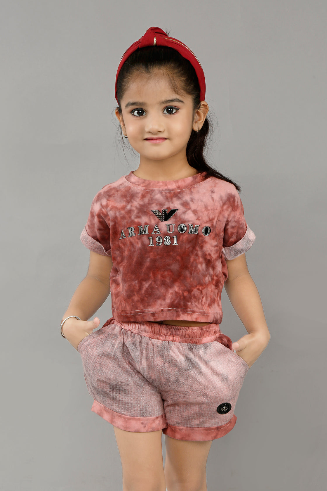 TIE DYE DIVA HOT PANT SET