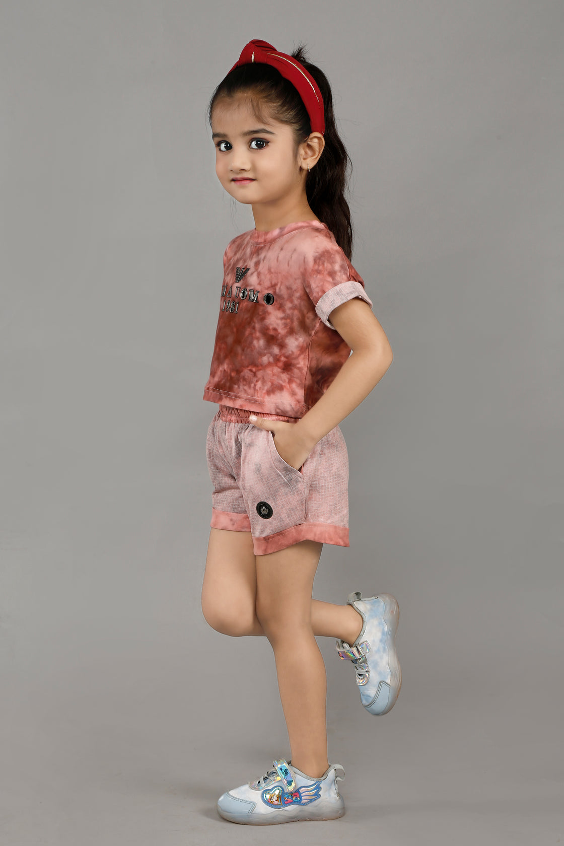 TIE DYE DIVA HOT PANT SET