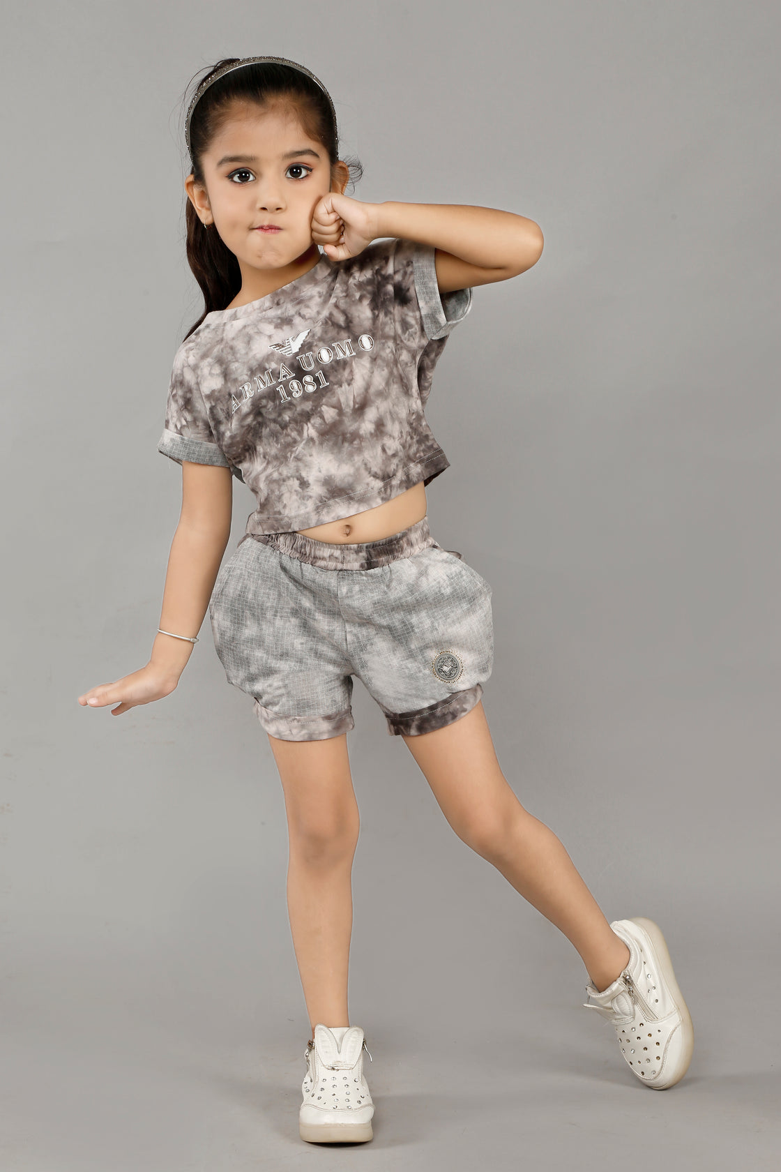 TIE DYE DIVA HOT PANT SET